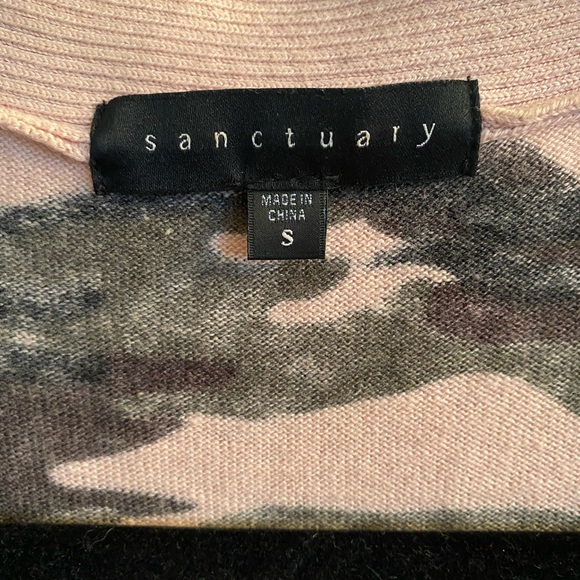 Pink Camo Duster Cardigan Sweater by Sanctuary - Picture 2 of 4